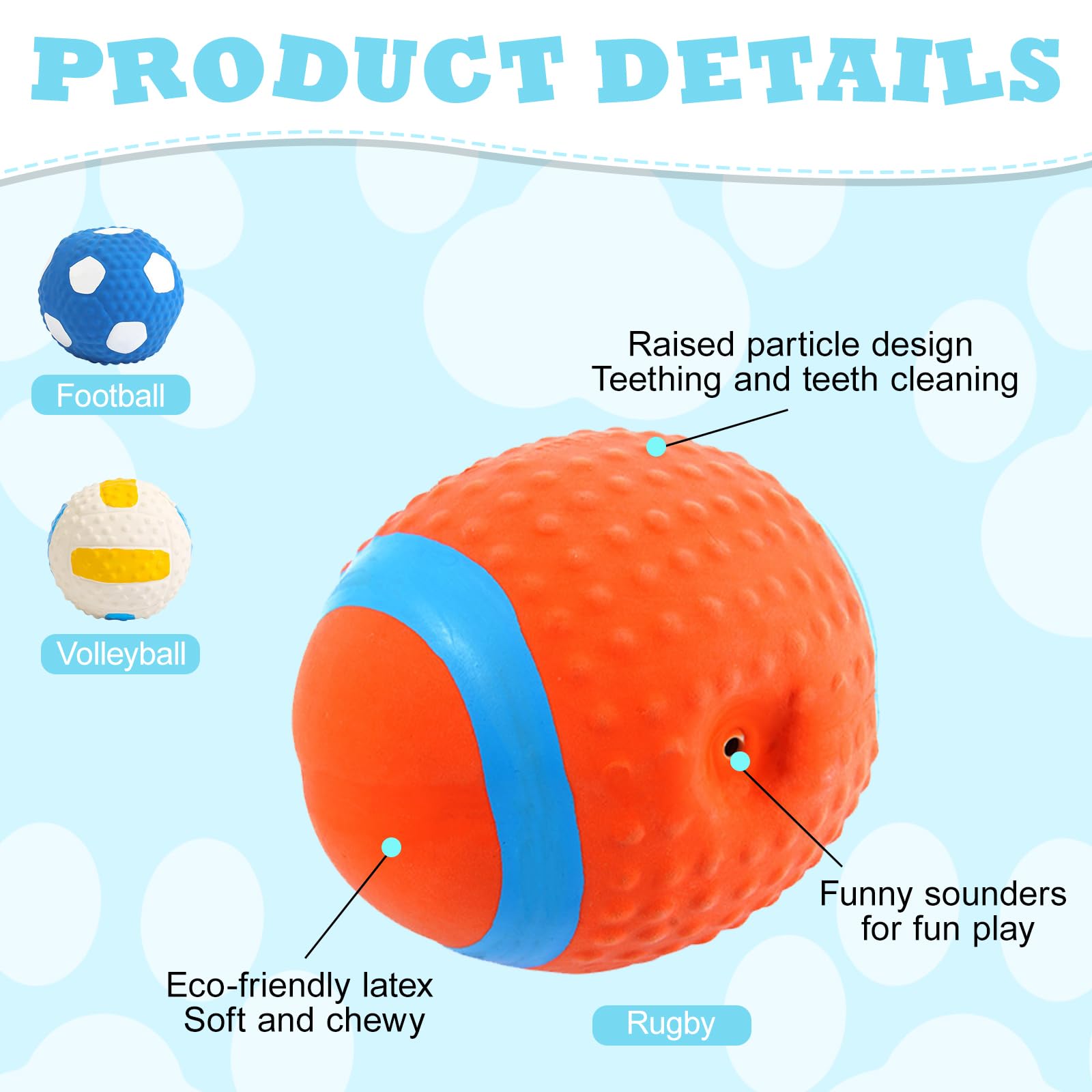 Pallina Giocattolo Per Cani Con Cinghia - Interattiva, Galleggiante, Per Interni Ed Esterni - Foto 12