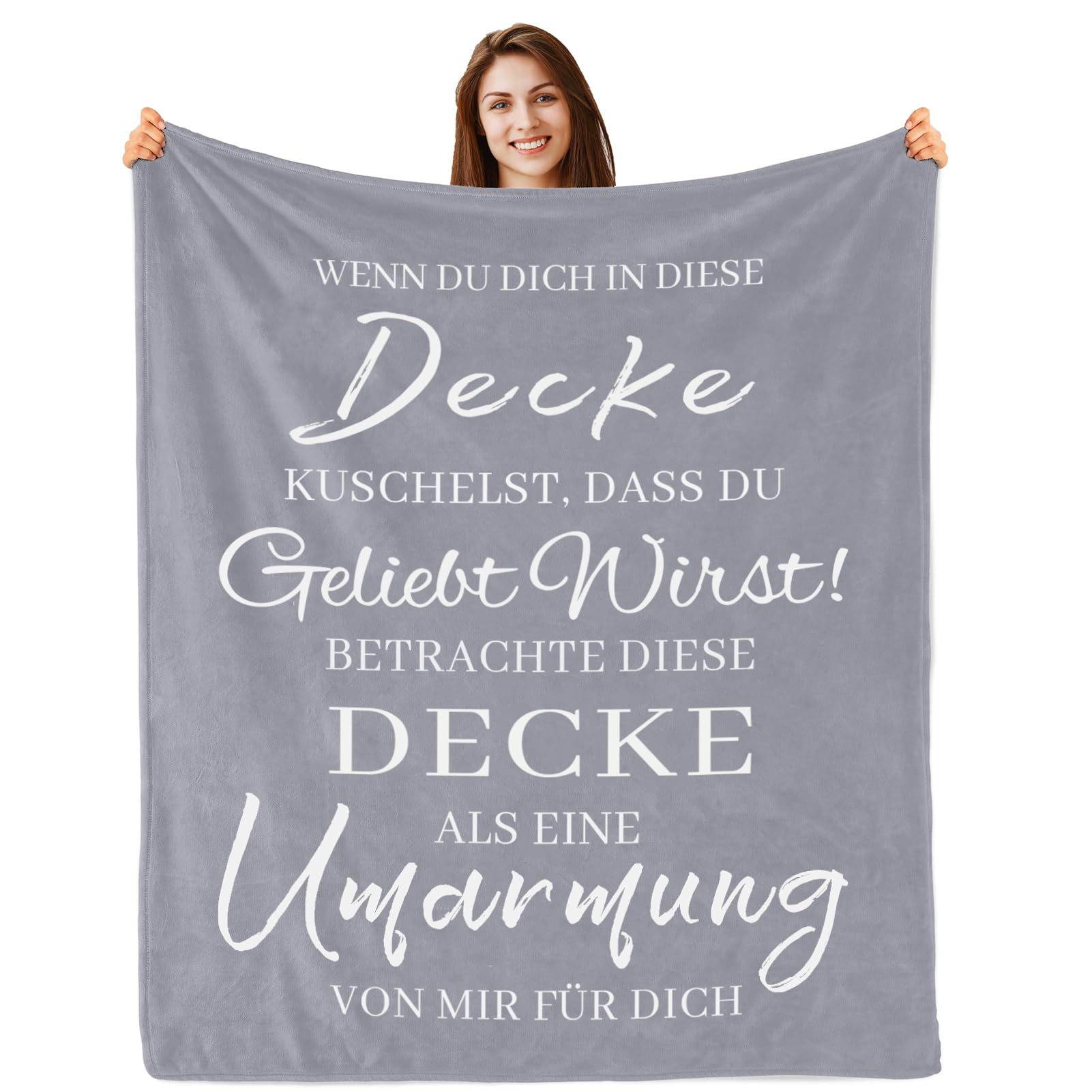 Couverture câline pour femme : idée cadeau d'anniversaire maman, amie et sœur