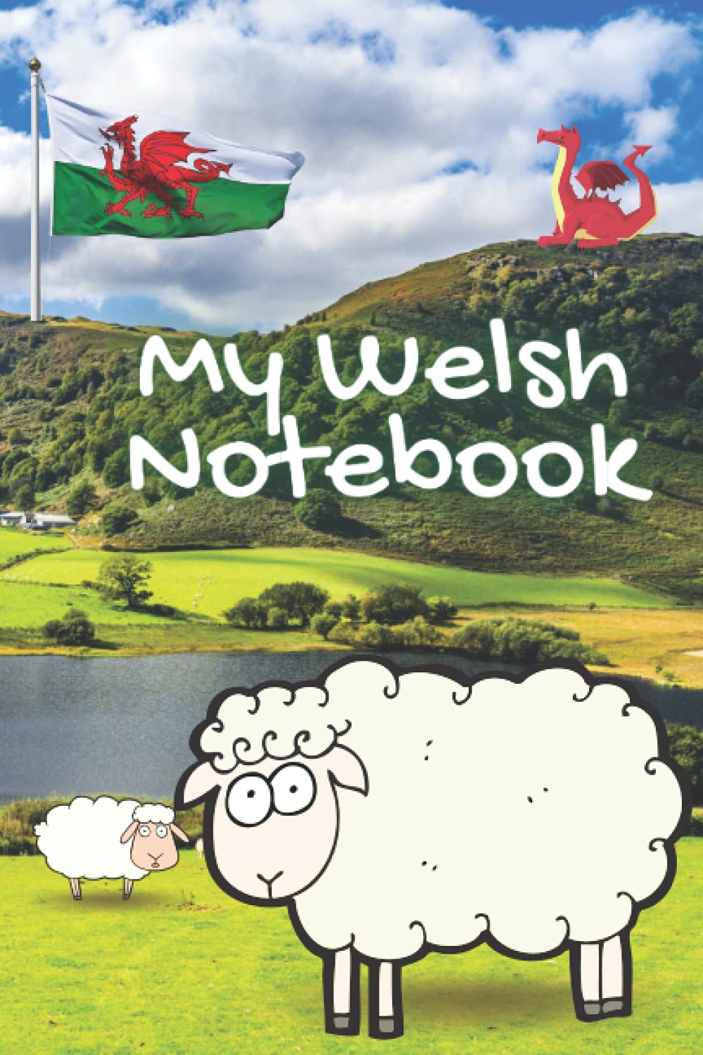 My Welsh Notebook: If you are proud to be welsh you will love this notebook. A stunning book with glossy cover, lined pages each with a red dragon.