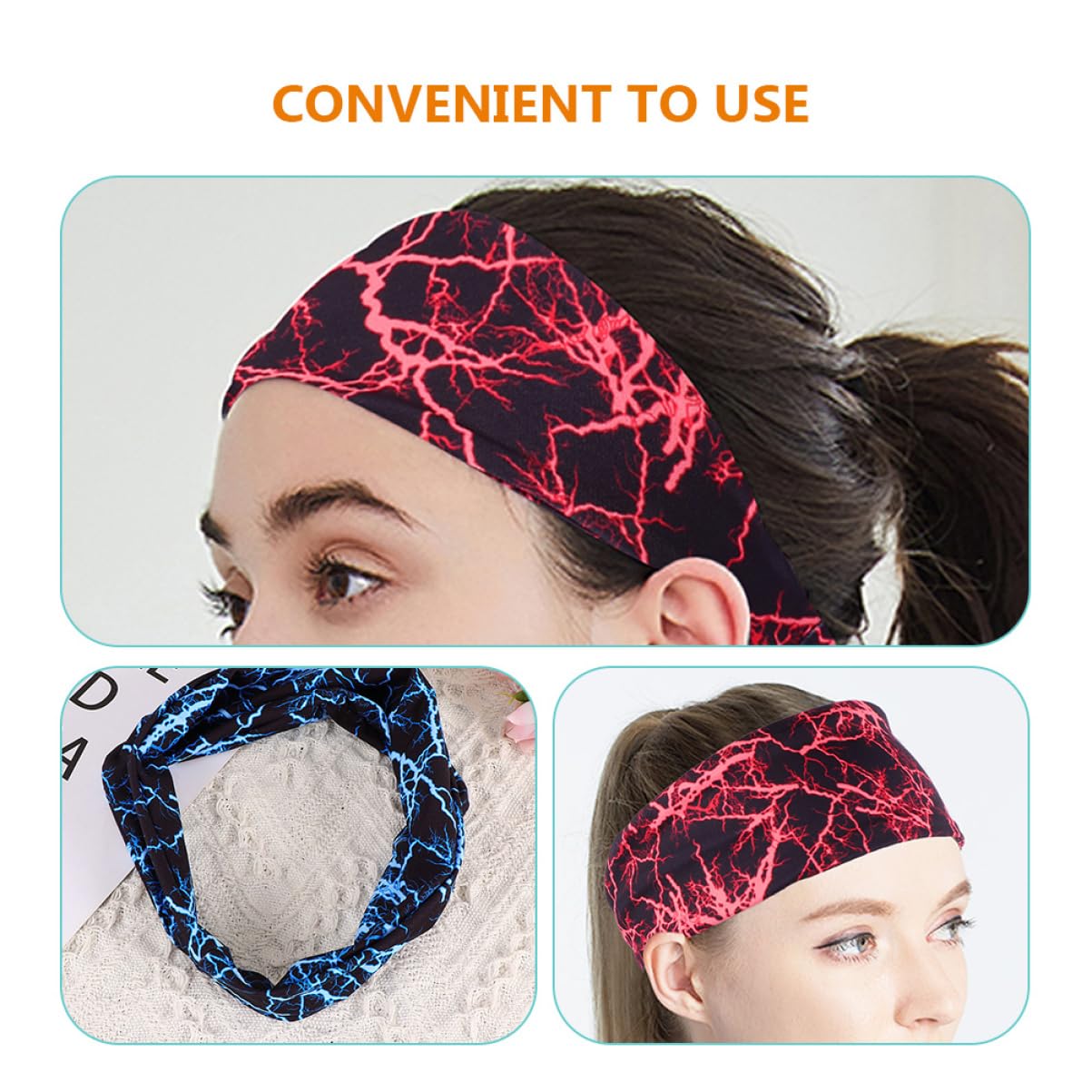 Toyvian Cintura Antitraspirante Fitness Larga Fascia Elastici Per Atletico Bande Gruppo Musicale Fasce Sportive Fascia Per Da Allenamento Poliestere