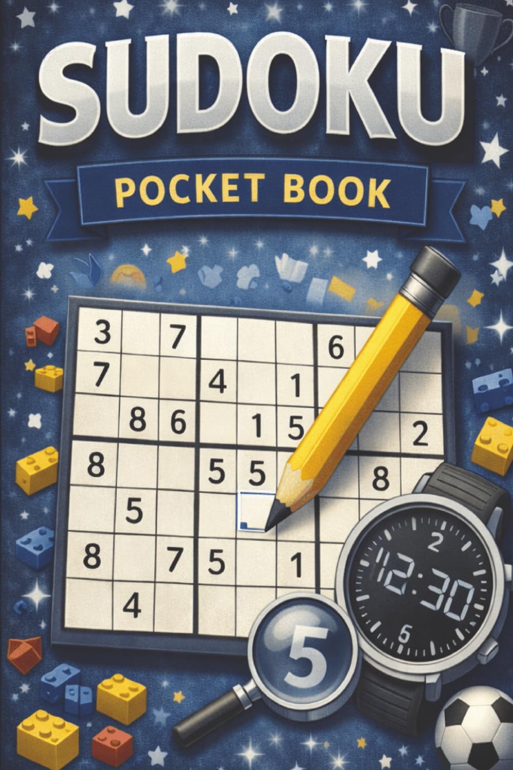 The Blue Sudoku Pocket Book: A Classic Pocket Puzzle Book for Adults, Teens and Seniors with 50+ Puzzles and Solutions to solve and enjoy! (Pocket Sudoku's)