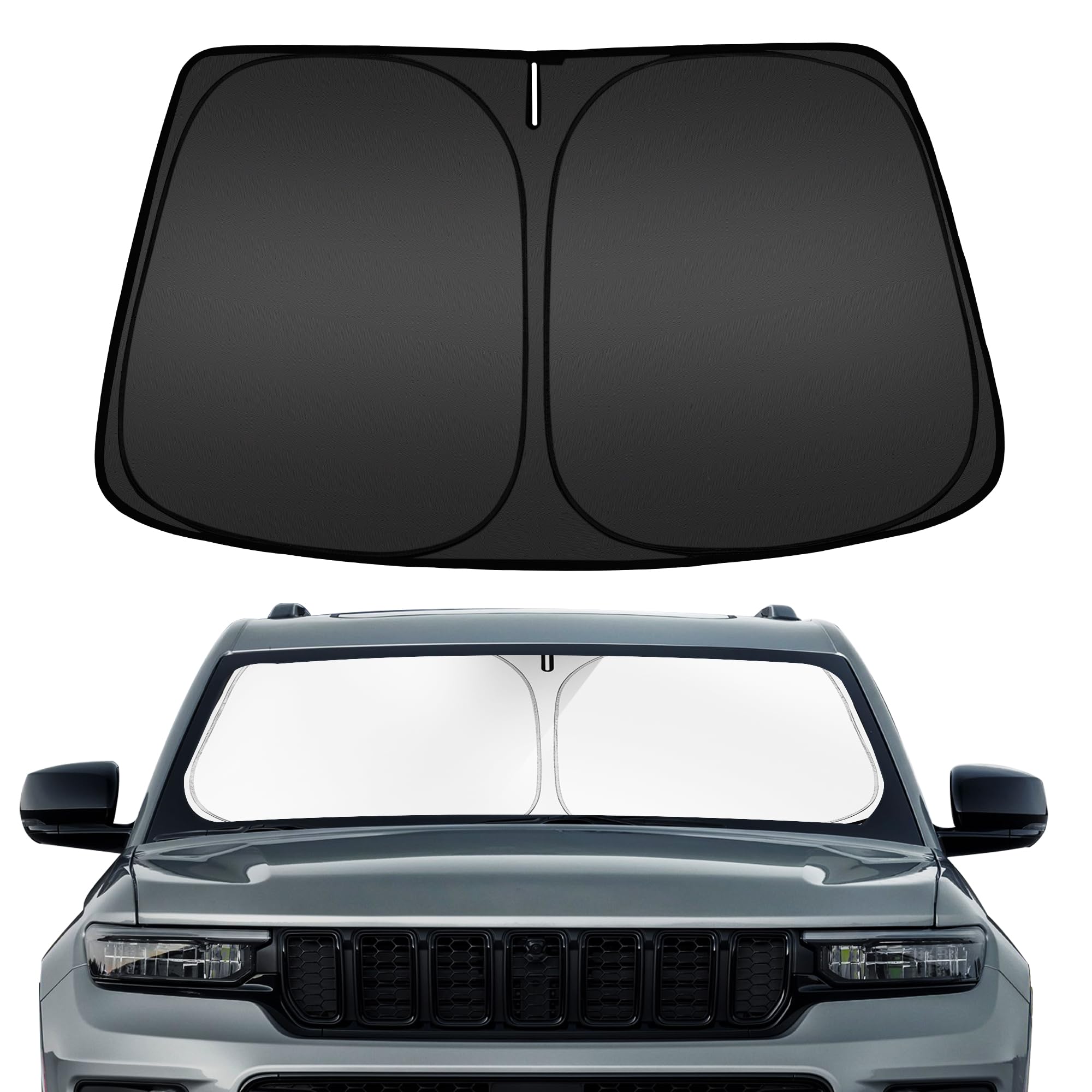 ARISMOTOR Windshield Sun Shade for Jeep Grand Cherokee 2011-2026 2027