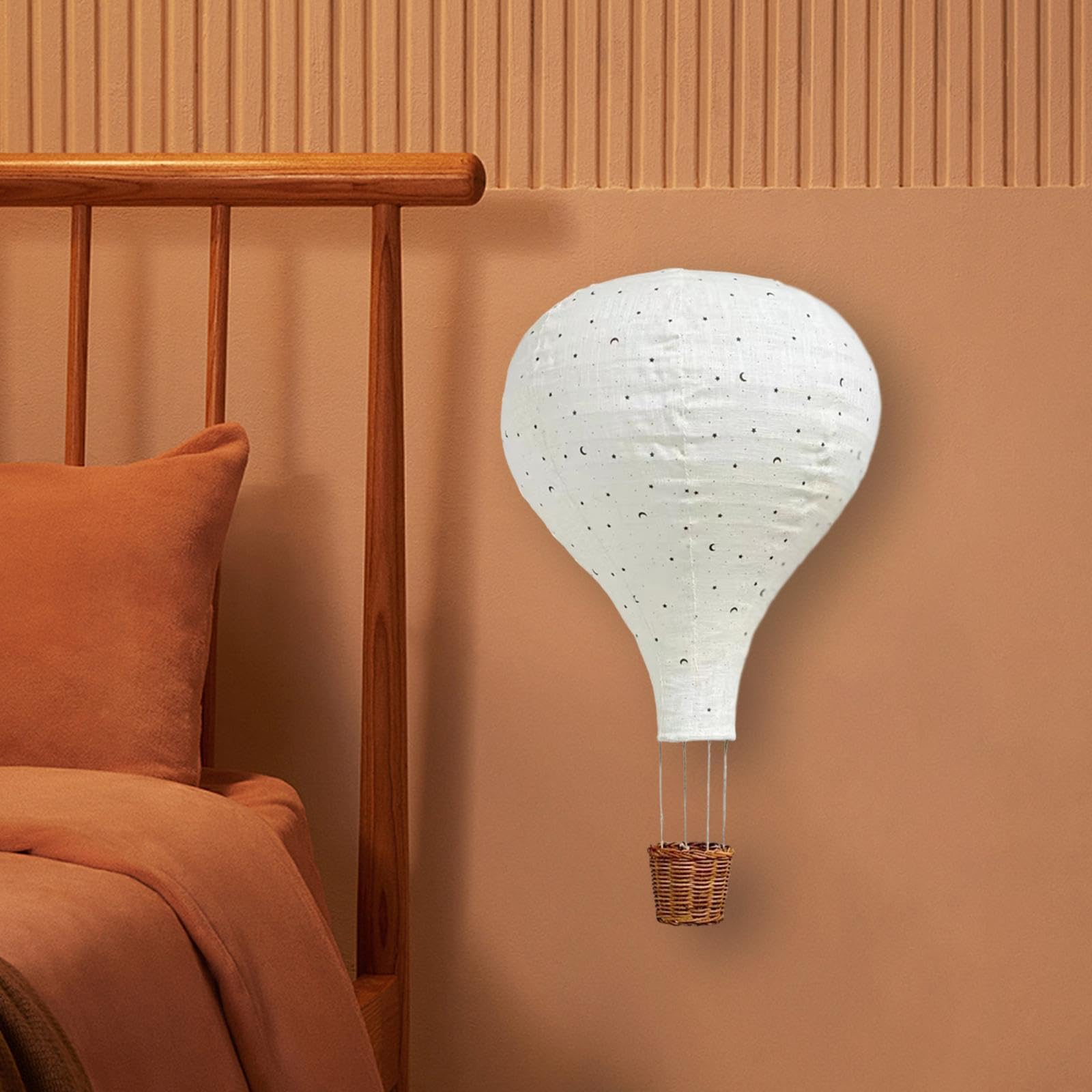 Farol Colgante con Forma de Globo Aerostático, Lámpara de Globo, Decoración Navideña.