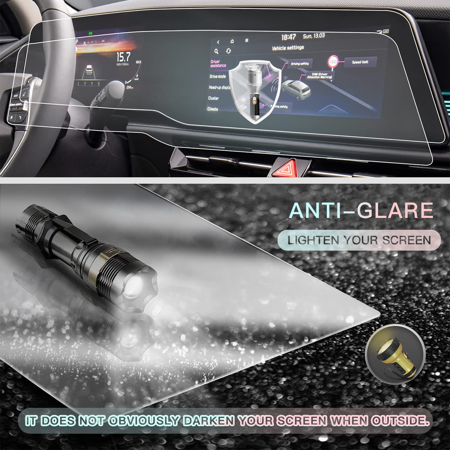 CDEFG Compatible Con Kia Niro E-Niro 2020 2021 Protector De - View #9