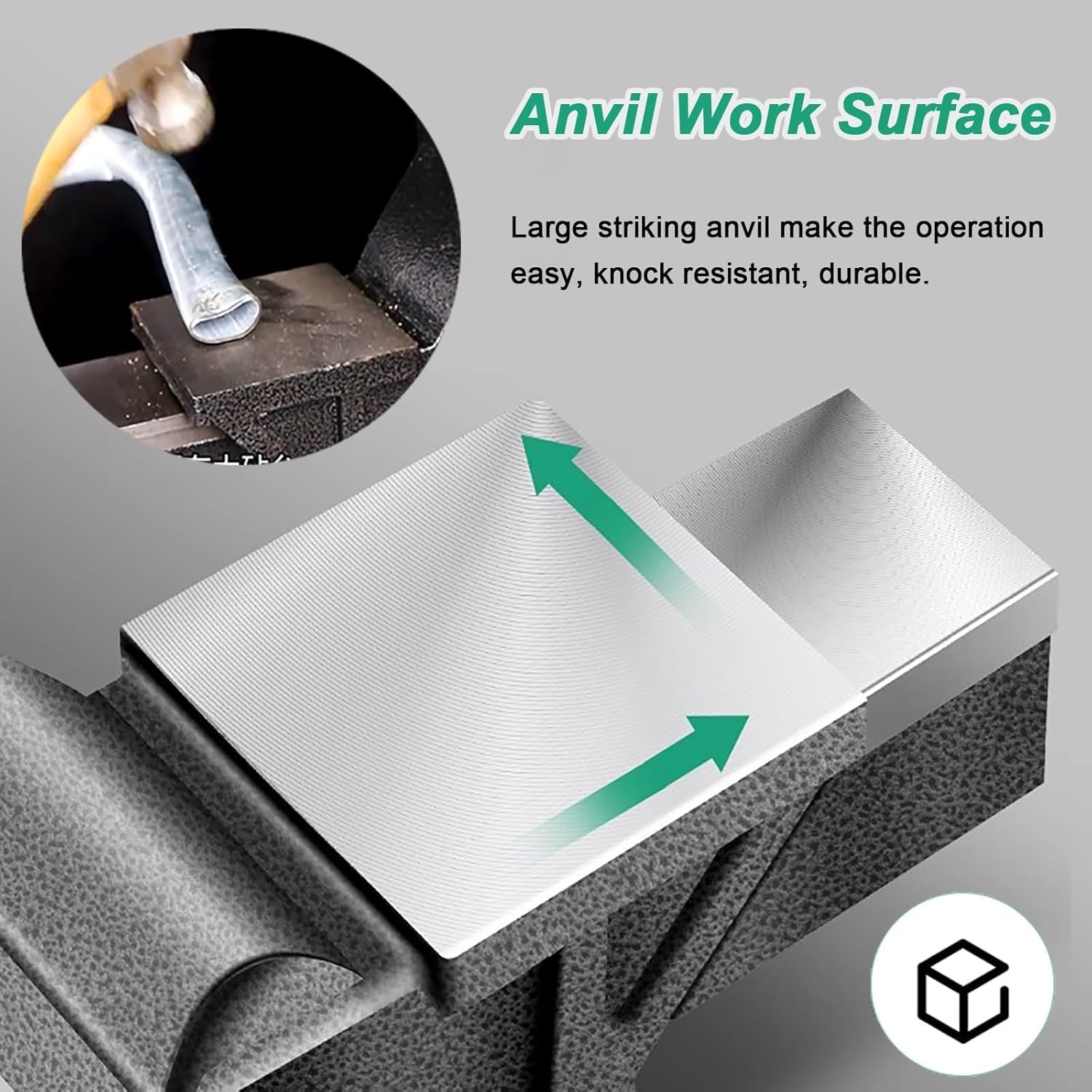 Étau d;établi Rotatif à 360° réglable pour Le Travail du Bois, des métaux et Les projets de Bricolage. Kit de vis Inclus. Mâchoires réglables avec précision. (5inch)