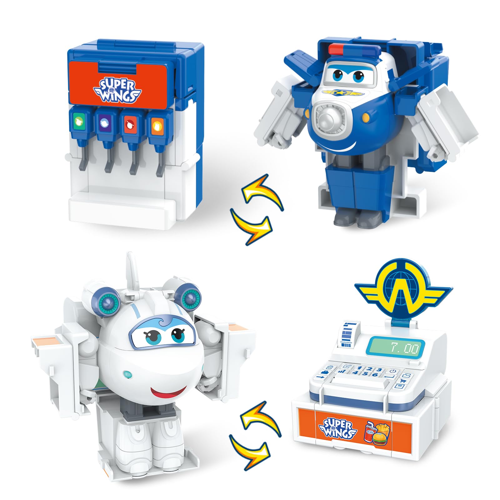 Super Wings Foodie Series Astra-Cash Register & Paul-Drink Machine 2CPS