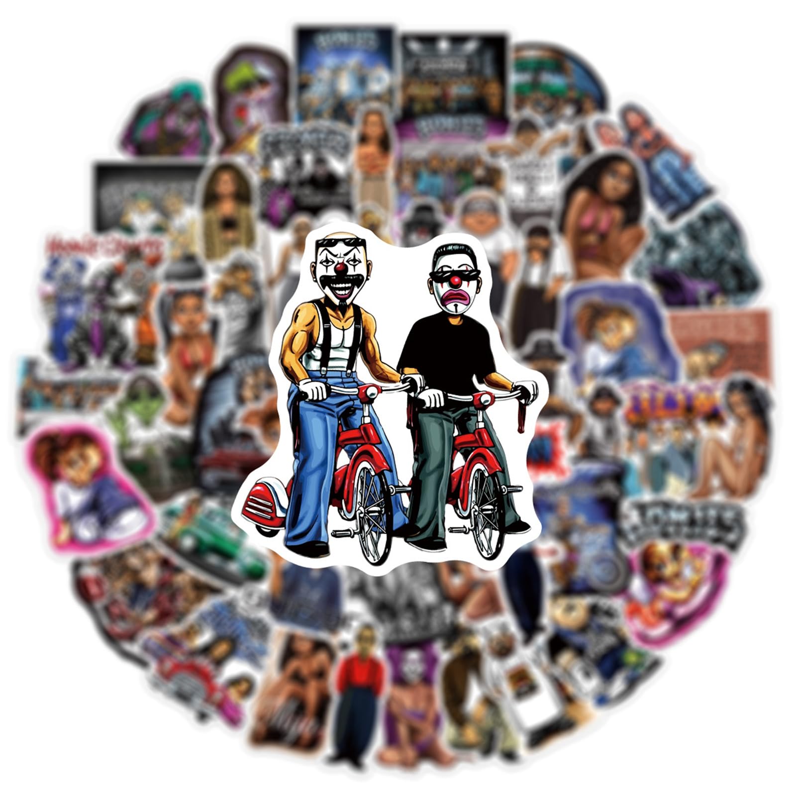 Lot De 100 Autocollants En Vinyle Pour Ordinateur Portable Skateboard Imperméables