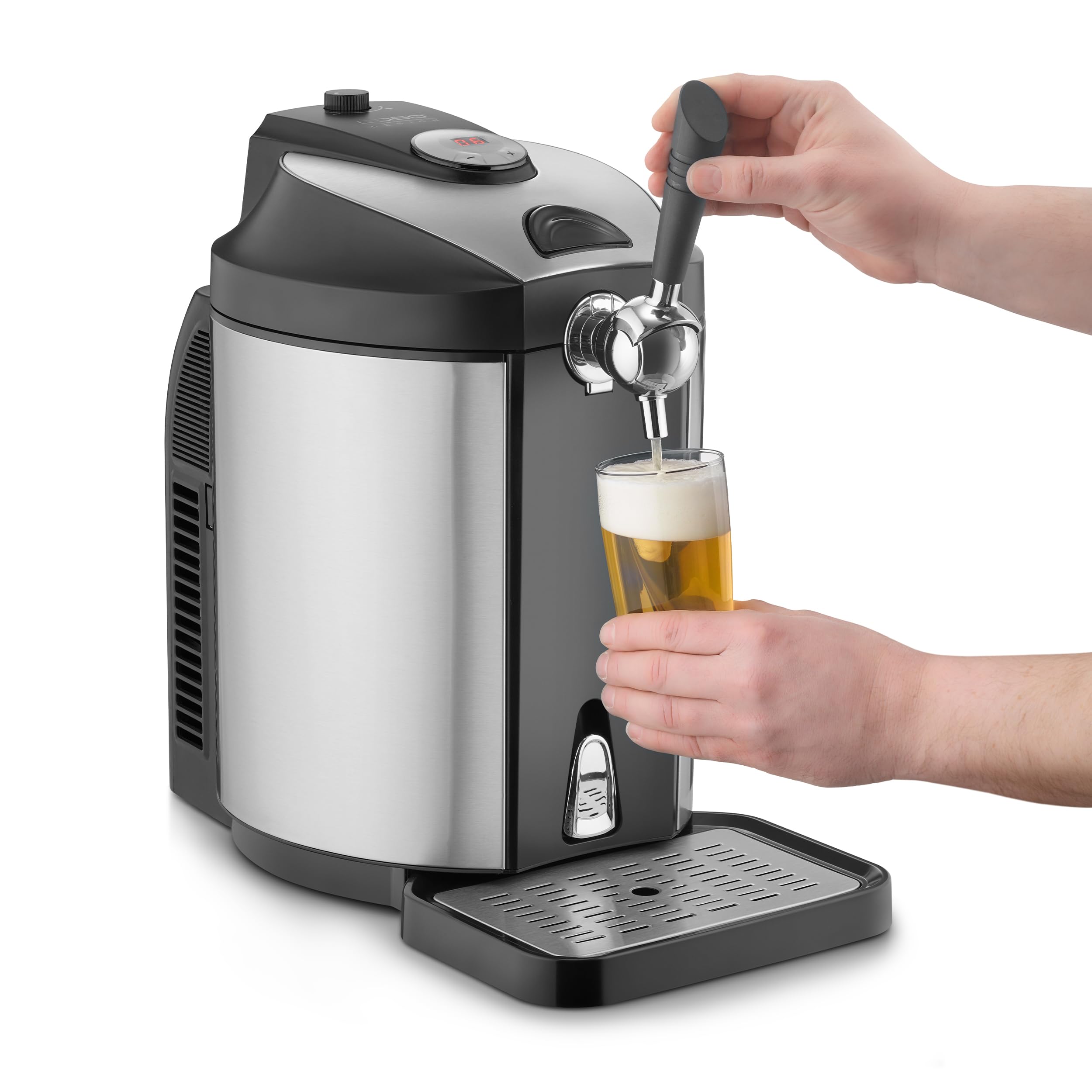 CASO BeerMaster Bierzapfanlage für 5 Liter Fässer 4-12°C Kühlung bis 10 Tage stufenloser Druck