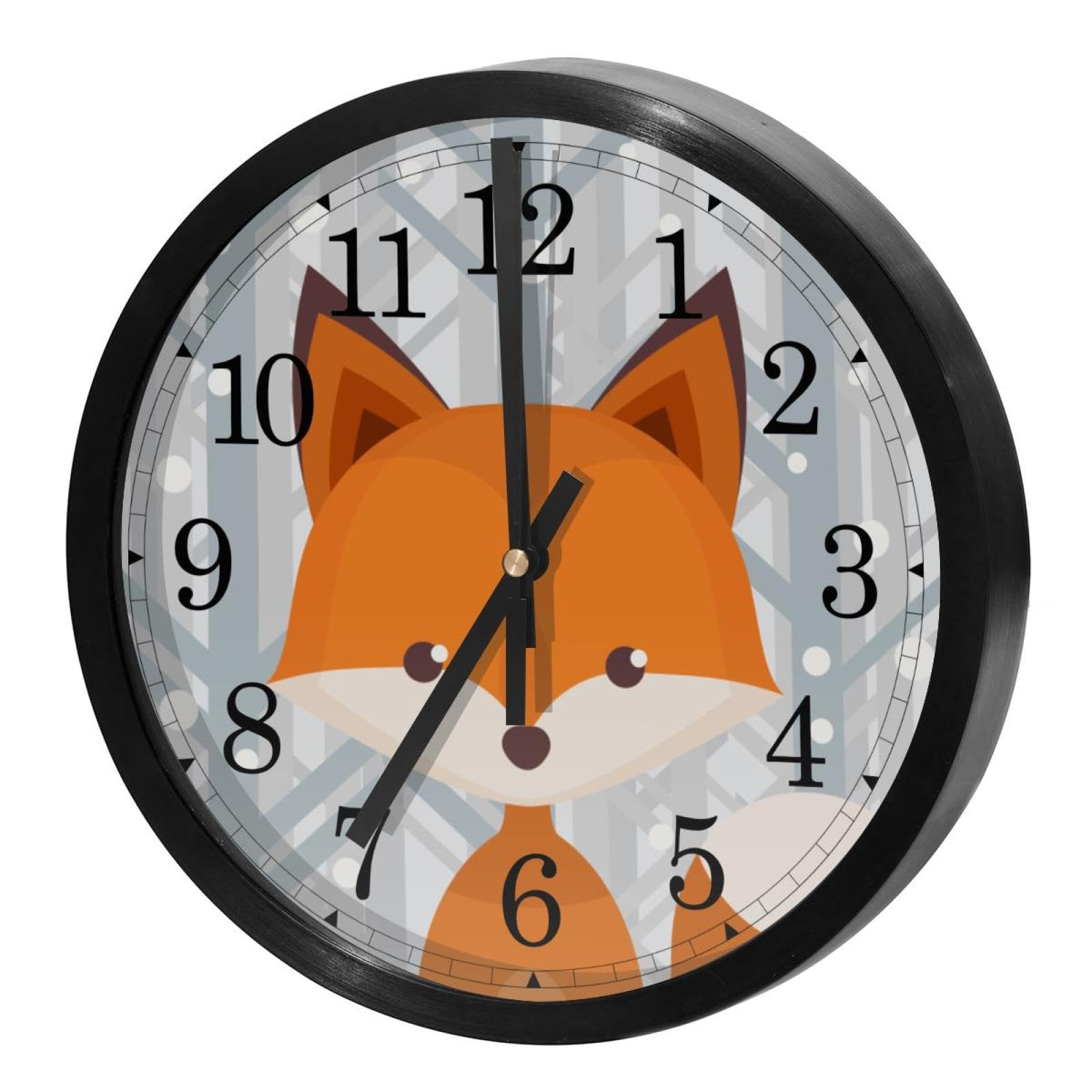Horloge murale décorative renard de la forêt, une idée cadeau idéale pour l'école