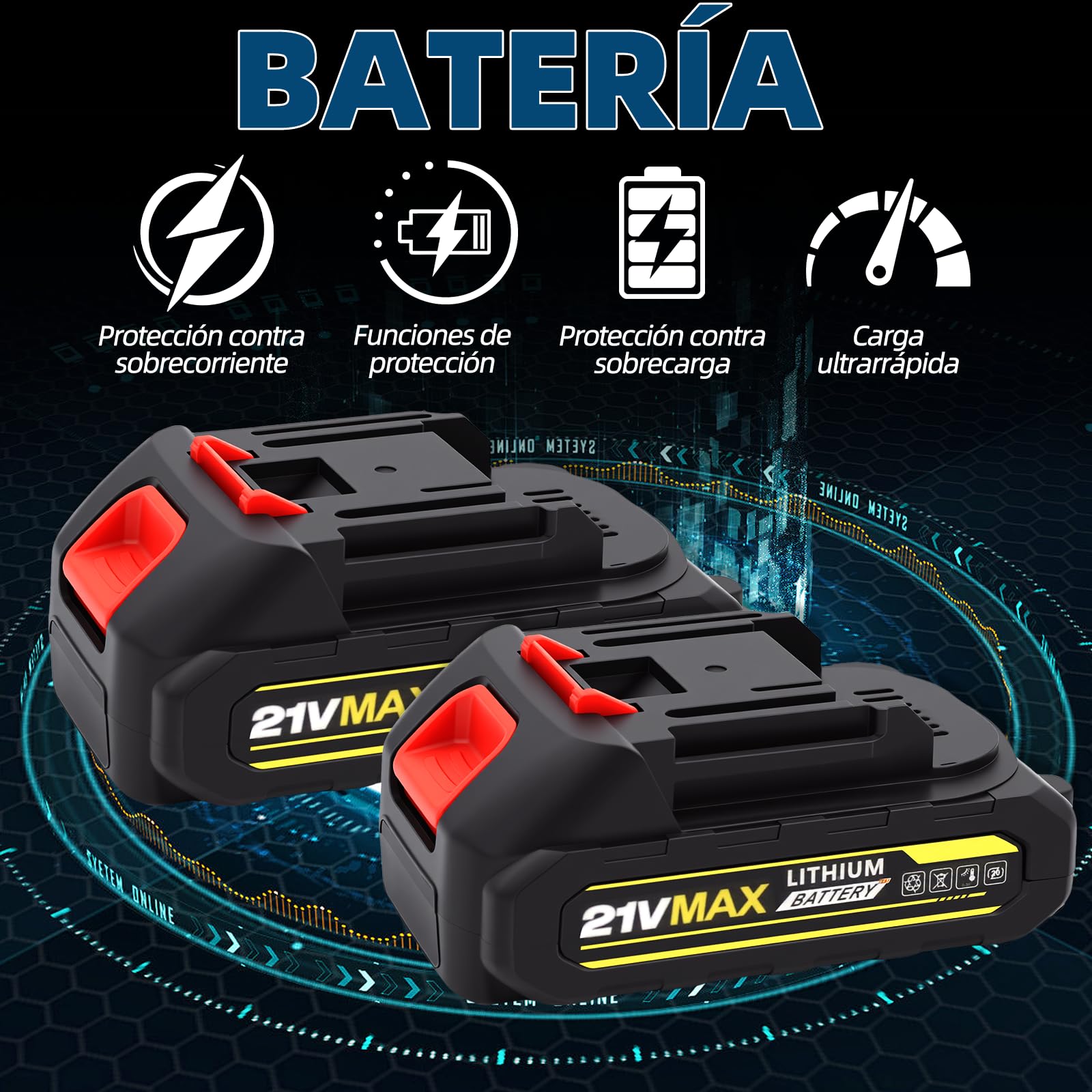 Tijeras de podar eléctricas profesionales de 40 mm de diámetro, cuchillas SK5, dos baterías de litio de 2000 mAh, pantalla LCD, motor sin escobillas, incluye sierra, guantes y piedra de afilar. Juego