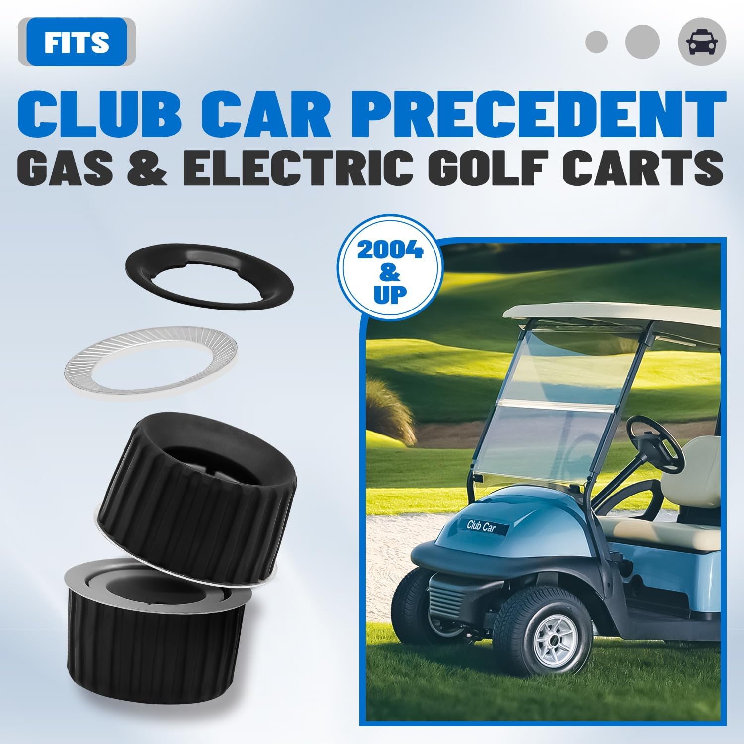 Golf Cart Accessories, Steering Column Rebuild 6 Kit Suitable for Club Car Tempo, Onward and 2004-Up Precedent Gas & Electric Golf Cart, OEM#: 103209501-1
