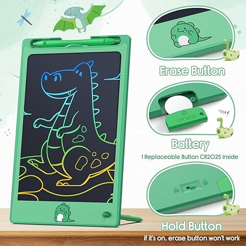 Miniatura 3 de FLUESTON Juguetes LCD de escritura para niños pequeños, juguetes para niños y niñas de 3, 4, 5, 6, 7, 8 años, 8.8 pulgadas, 1 unidad en 1 paquete de