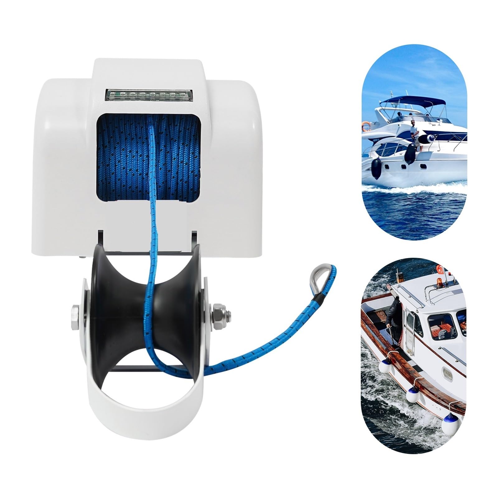 Cabrestante eléctrico de 12 V con control remoto, cabrestante de anclaje resistente para caída y recuperación eficientes, ideal para operaciones marinas