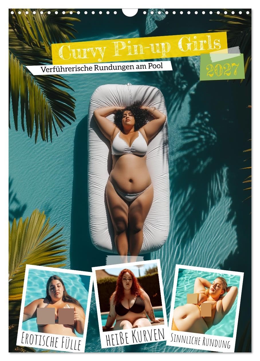 Calendar 2027 · Curvy Pin-Up Girls - Seductive Curves by the Pool