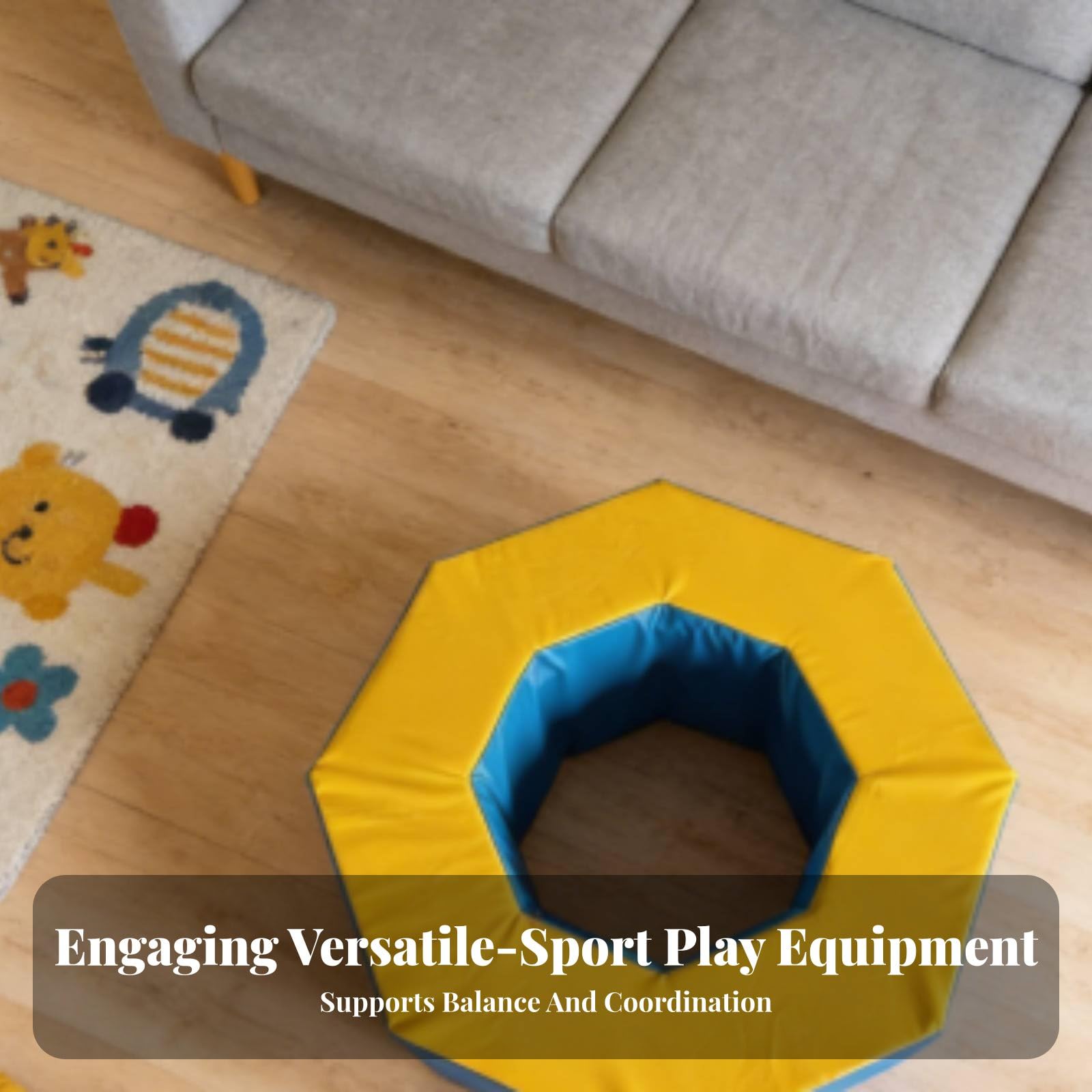 Kinder Trainingsrolle Gleichgewichtsrolle Schaumstoffblock Krabbelrolle zur Entwicklung von Körperspannung Und Koordination Langlebig Und Weich für, Rollo 60x80cm