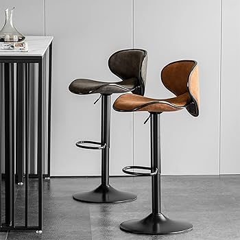 Amazon.com: GUOWENHA Bar Stools Set of 2 Adjustable Swivel