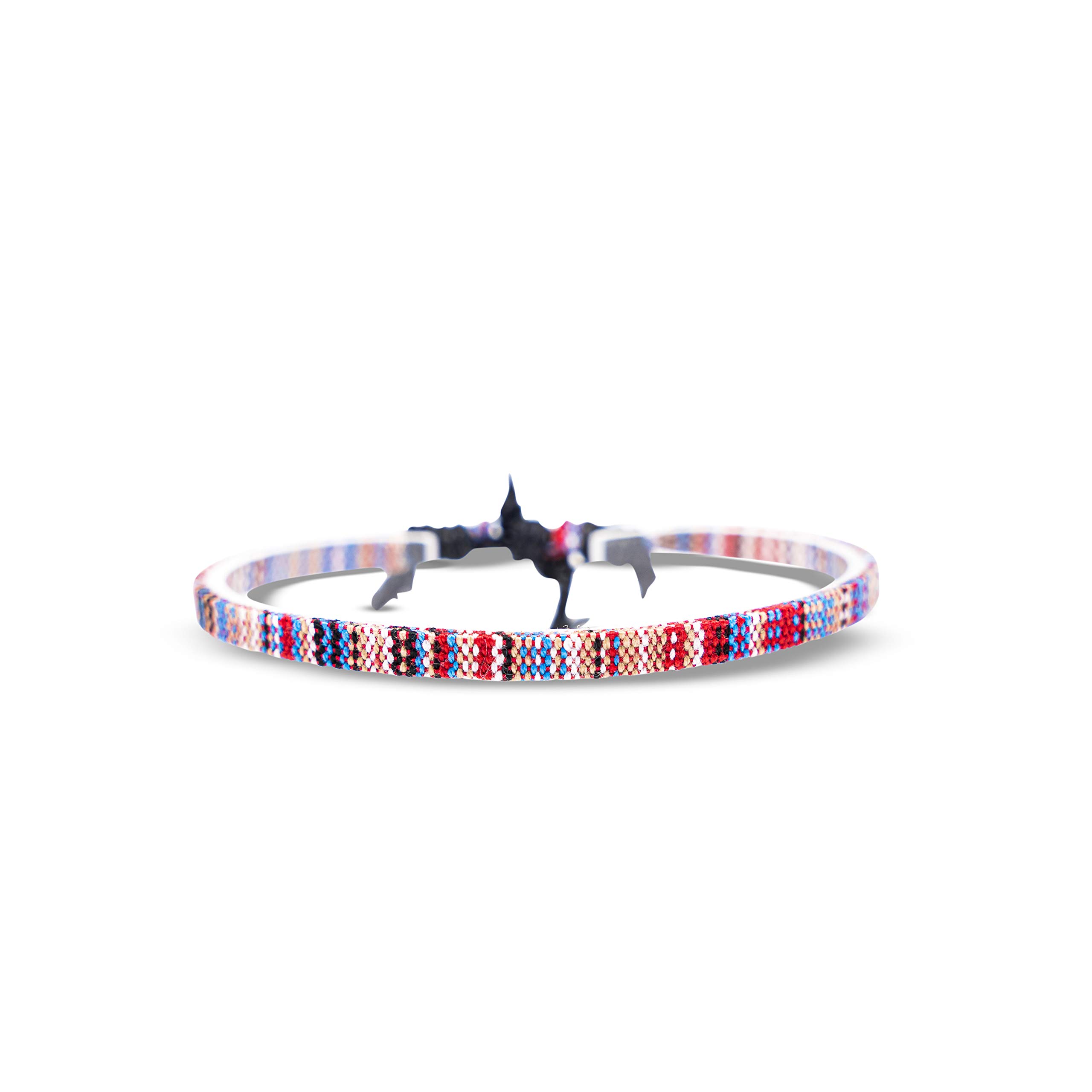 Made by Nami Tobilleras Mujer Impermeables Ajustables 19-38cm Pulseras Boho de Hilo Algodón 100% Turquesa — view 5