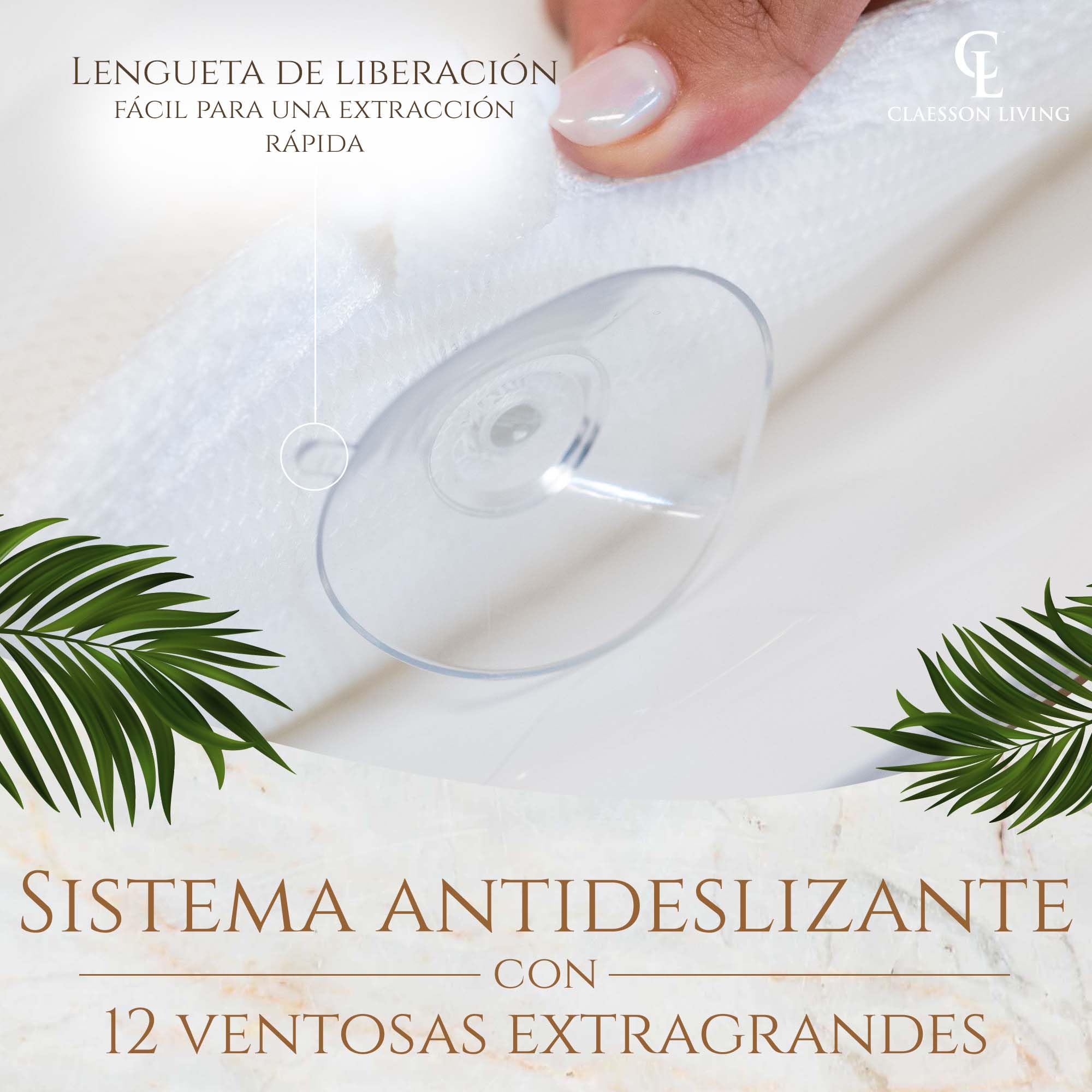 Cojin bañera (125x43cm) - Almohada bañera con apoyacabezas y Soportes para el Cuello, Espalda y piernas – Incluye: Bath Pillow, Bolsas de Lavado y de Viaje, Ganchos para Secado rápido sobre Blanco