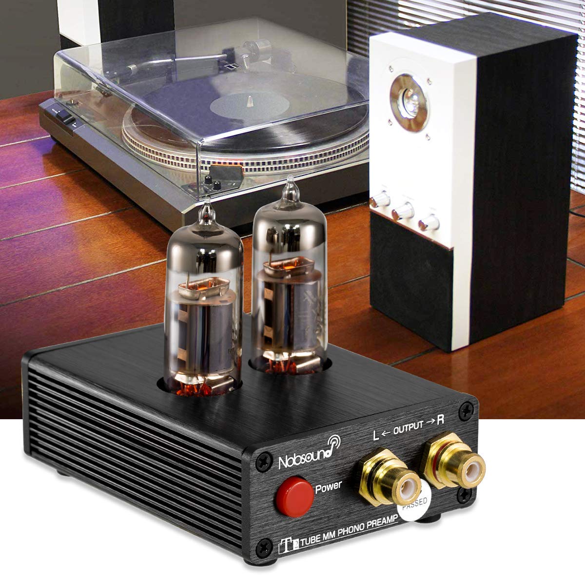 Nobsound T2 Record Player MM Phono Preamp; Vacuum Tube Phono Stage