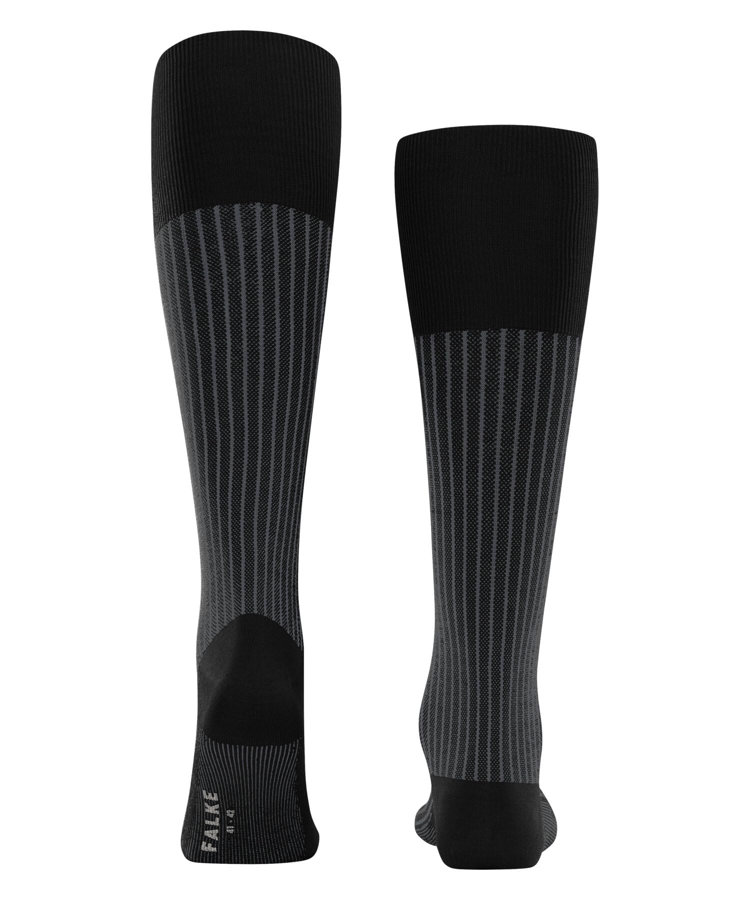FALKE Herren Kniestrümpfe Oxford Stripe M KH Baumwolle lang gemustert 1 Paar, Schwarz (Black-Mix 3010), 43-44 – Ansicht 2