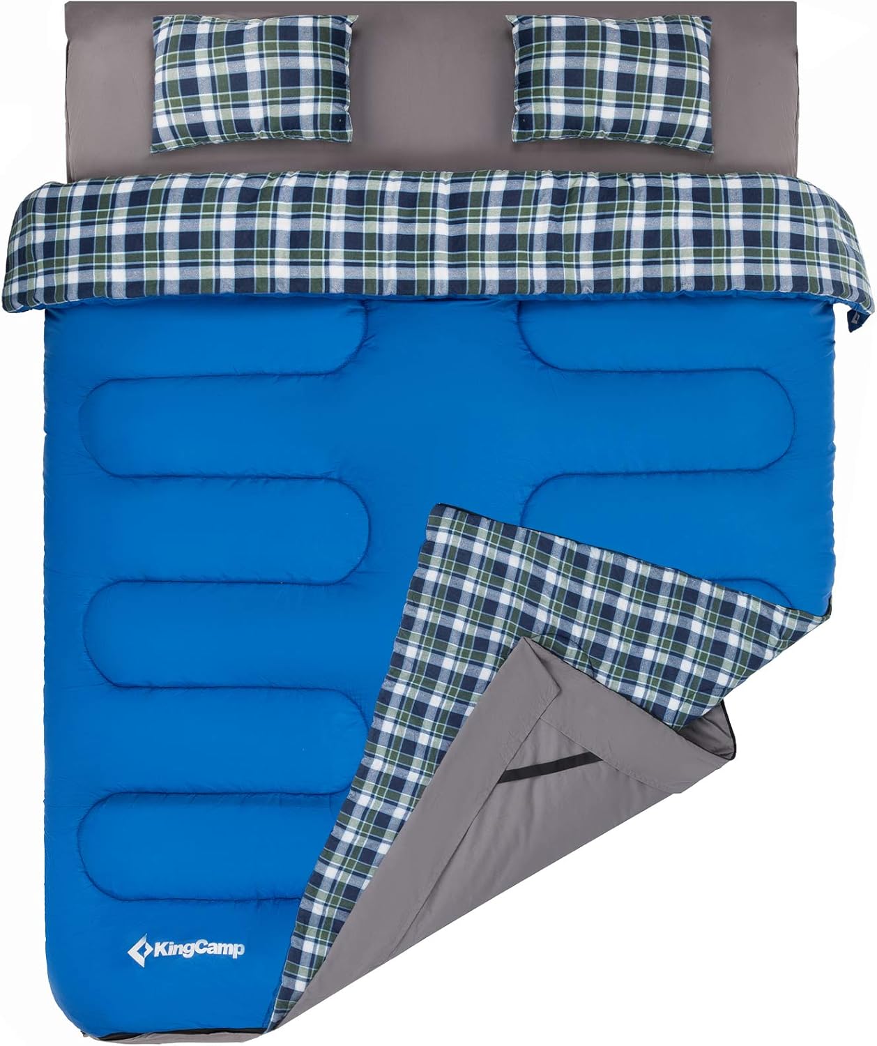 KingCamp Airbed Fitted Double Sleeping Bag with Bed Sheet