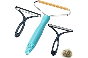 3-Pack Pet Hair Removal Tool, Carpet & Car Upholstery Vacuum Brush -...