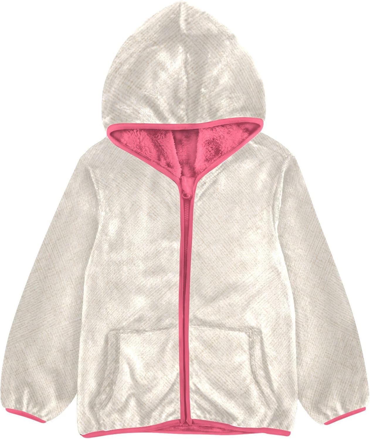GuoChe Close Texture Girls Sherpa Jacket With Hood