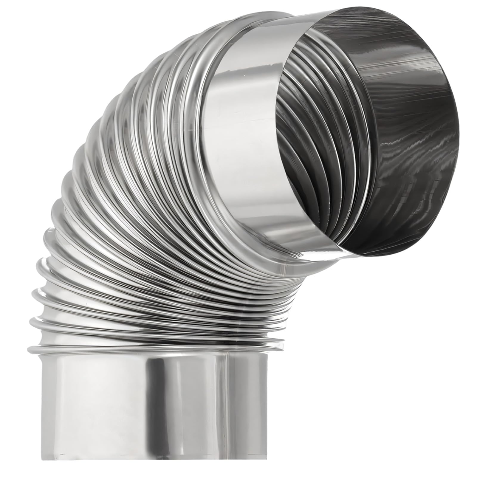 Zxfdsfdbnm Multicolor Weather Resistant Stainless Steel 90 Degree Ventilation Pipe Bend For Outdoor Camping And Household Usage Leak Proof Duct Elbow