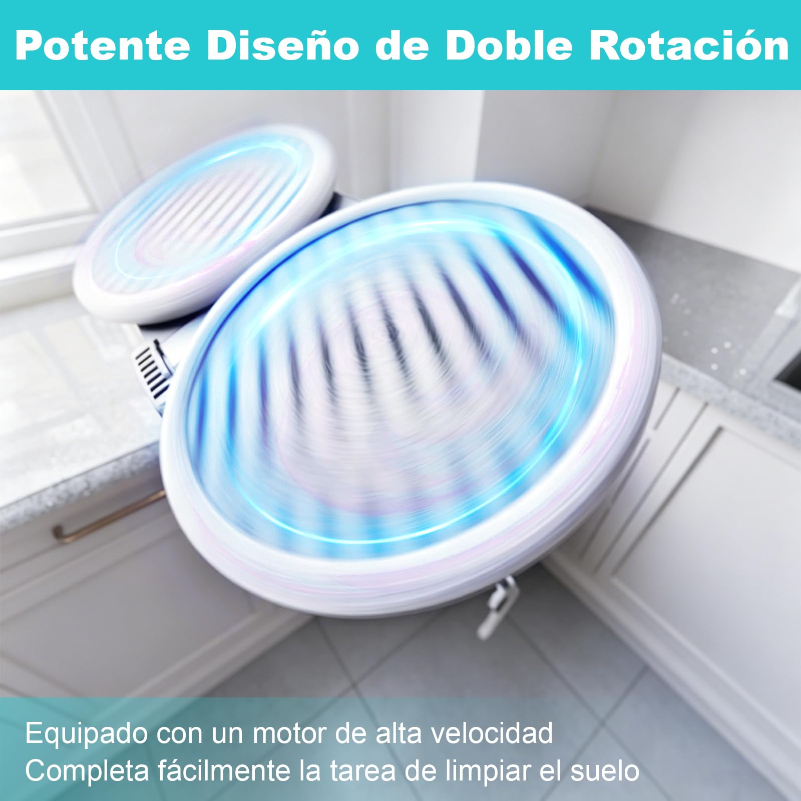 KOK 10-en-1 Mopa a Vapor, Limpiador a Vapor con función giratoria, Vapor a alta temperatura, 500ml Capacidad del depósito, 15 accesorios, 10s Temps de préchauffage, para dormitorios, cocinas y salones
