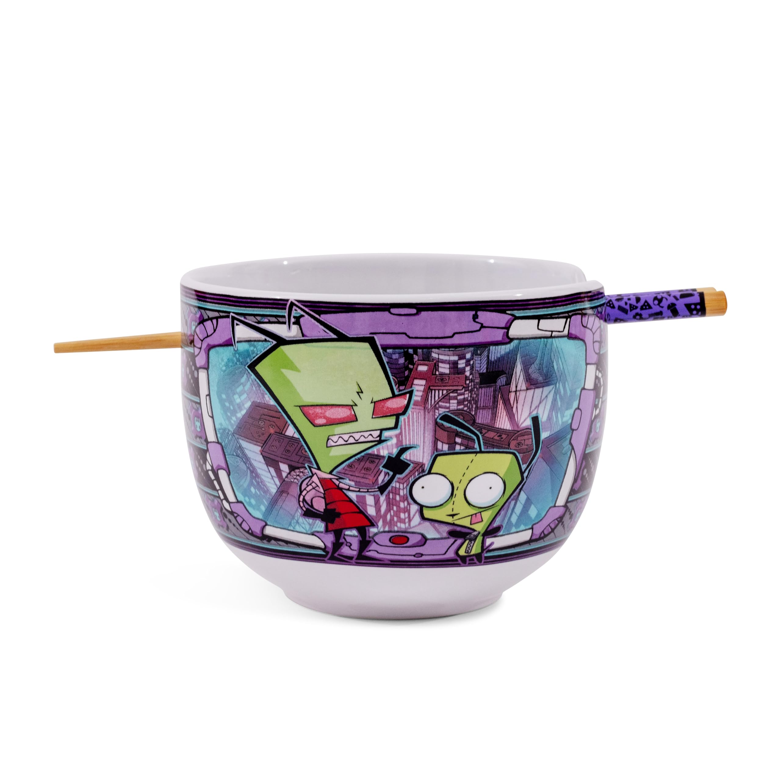 Amazon.com: Silver Buffalo Invader Zim and GIR Ceramic Ramen