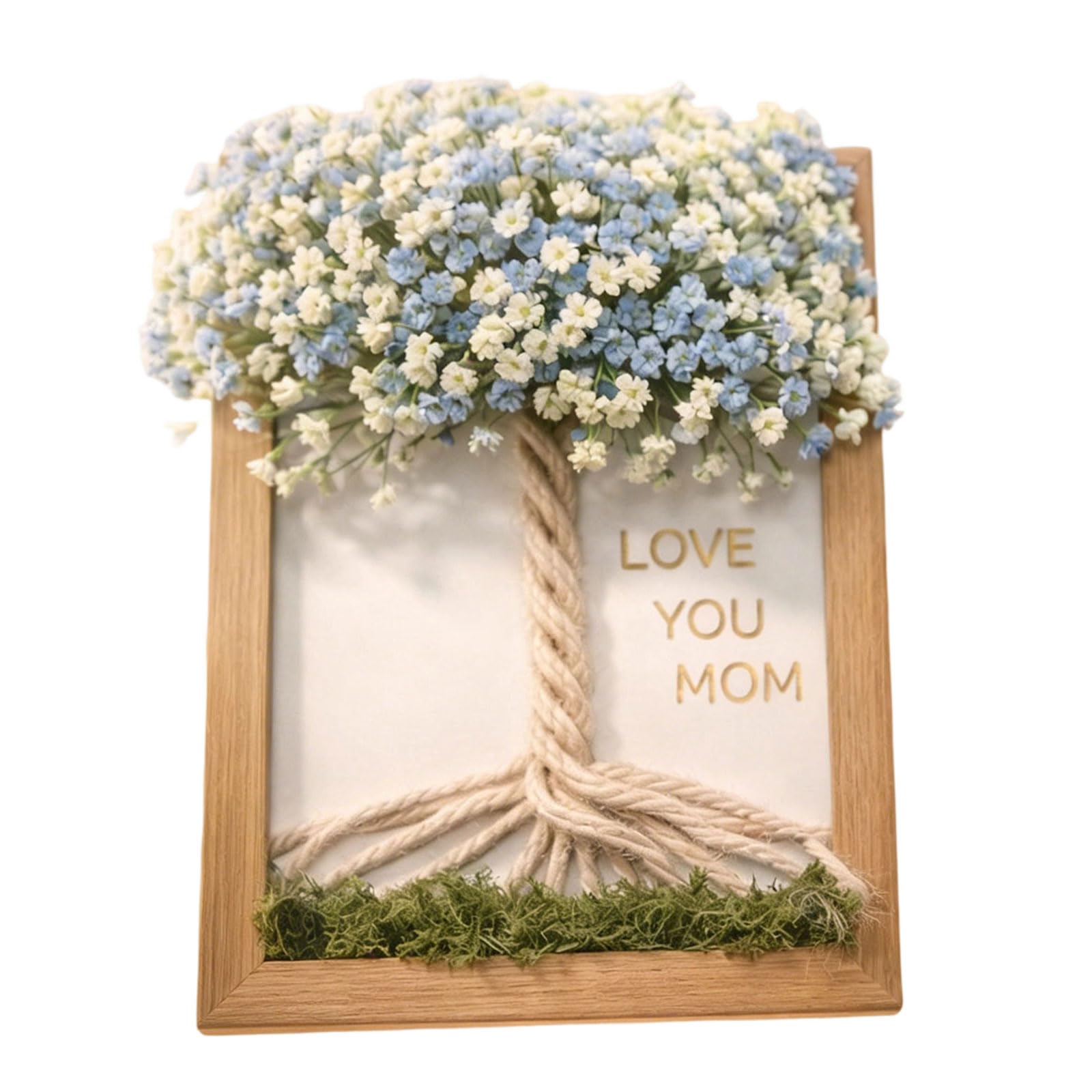 Creative Flower Frame for Mom Birthday Christmas Party Activity Small Home Decoration Family Photo Wooden Photo