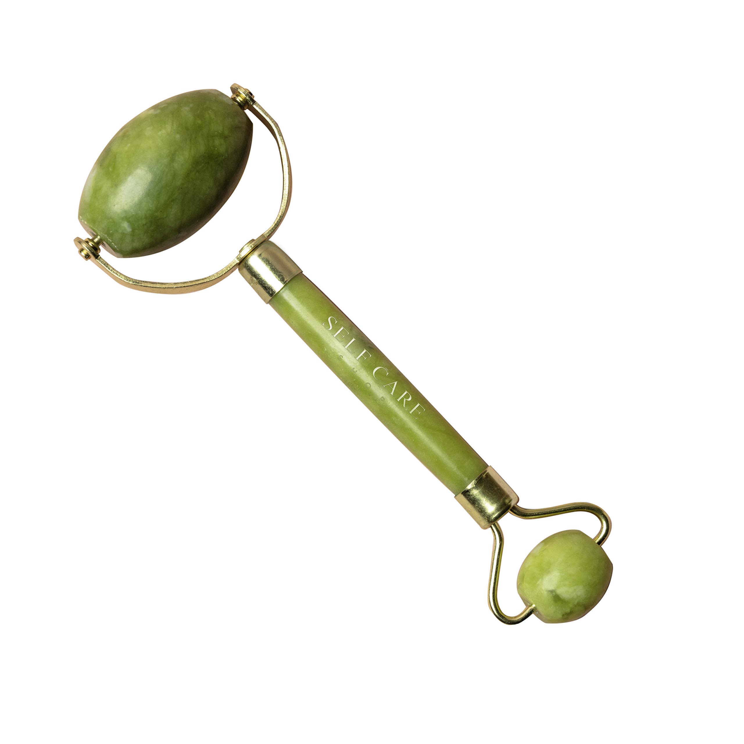 Jade Roller for Face - Real Jade Stone Massager Tool for Lymphatic Drainage - Facial Massage Tool for Skin Beauty