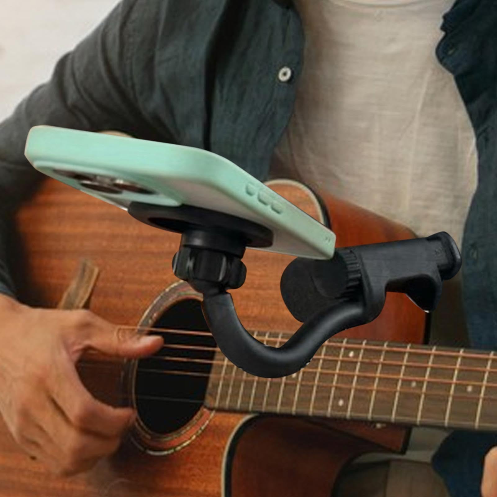 Support de téléphone portable pour lit, tête de basse, support de téléphone pour guitare, clip de support magnétique, accessoire de guitare basse, support de téléphone portable réglable pour guitare