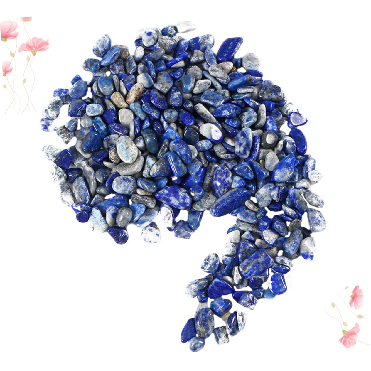 Cabilock Aquarium Stone Decorations 200g Lapis Gravel Irregular Decorative Stones Natural for Fish Tank