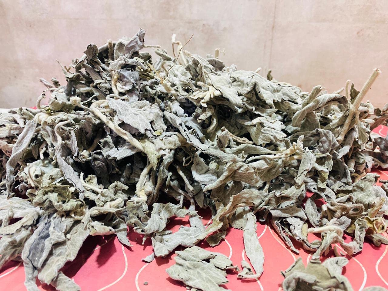 Sage Smudge Leaves Greenish White (Indian) Smudge Sage Leaves (250 Gram Packing) White Leaves Incense Incense for Pooja