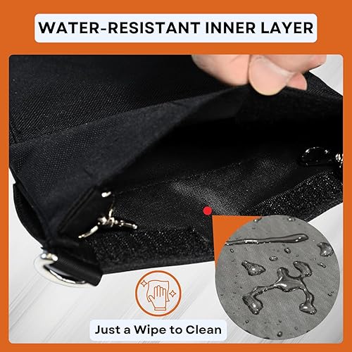 Miniatura 5 de Soporte para bolsa de nefrostomía, funda de bolsa de drenaje, con correa para el hombro y cinturón de cintura, soporte para bolsa de catéter, con