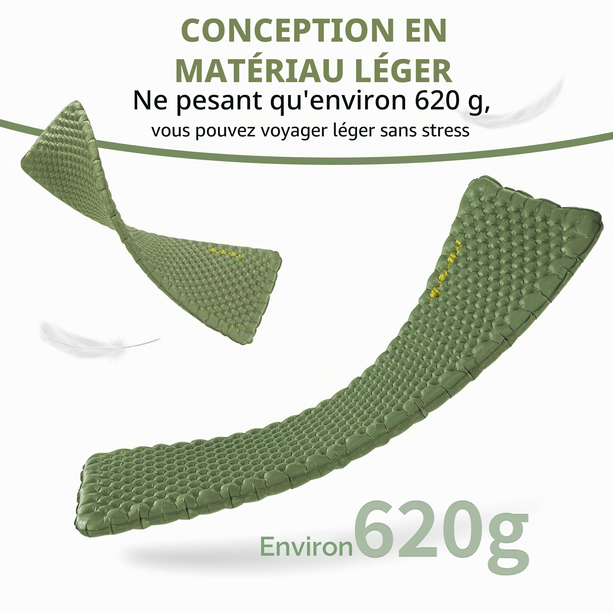 Naturehike Matelas Autogonflant 4.6R - Matelas de Camping Gonflable, Portable pour Trekking, Randonnée, Alpinisme et Backpacking