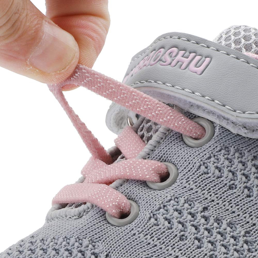 Basket Bébé Fille Chaussure de Course Fille Sports Running Fitness Enfant Sneakers Respirant pour Fille 29 EU,Gris