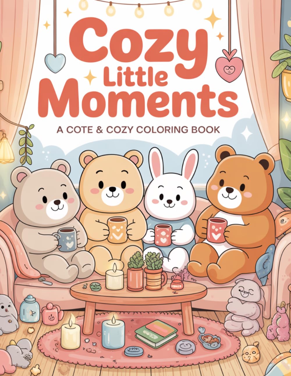 Cozy Little Moments: A Cute Animal Coloring Book for Stress Relief, Relaxation & Cozy Moments (Simple & Adorable Pages for All Ages)