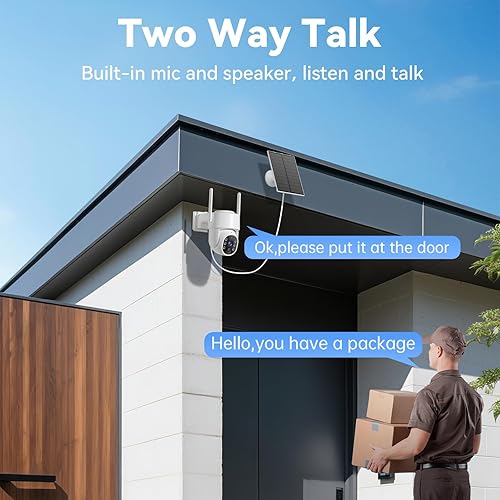 Miniatura 9 de Cámaras de seguridad solares inalámbricas para exteriores, cámara solar 5G inalámbrica para exteriores, cámaras WiFi sin cables alimentadas por