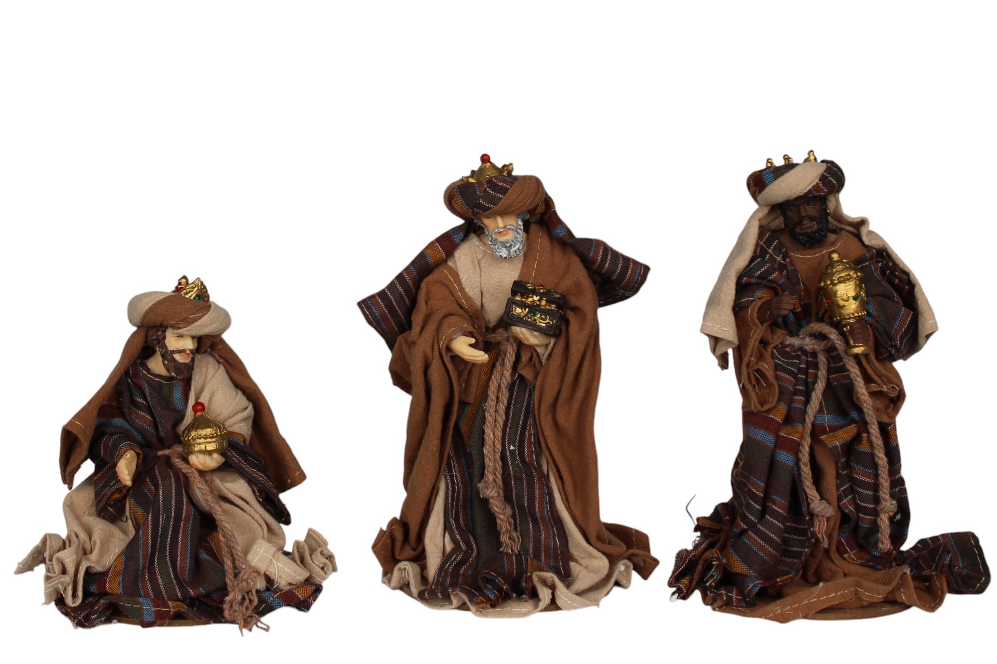 ZICOM Ankleidefigurenset Elijah, Krippenfiguren klassisch ca. 16cm 10-TLG. Polyresin bekleidet