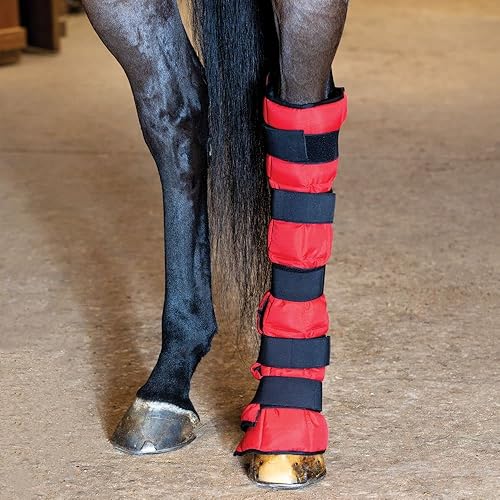 Miniatura 5 de Dura-Tech Envoltura de gel extra alta para piernas para caballos  Tamaño FS  Enfriamiento relleno de gel para toda la pierna  Ideal para lesiones de