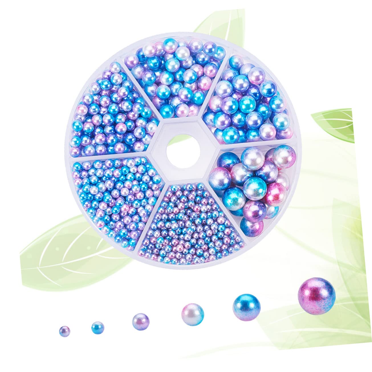 NUOBESTY 3stücke Bunte Kunststoffperlen Für Schmuckherstellung Runde Perlen Für Armbänder Halsketten Ohrringe Langlebig Für Hochzeiten Und Feste