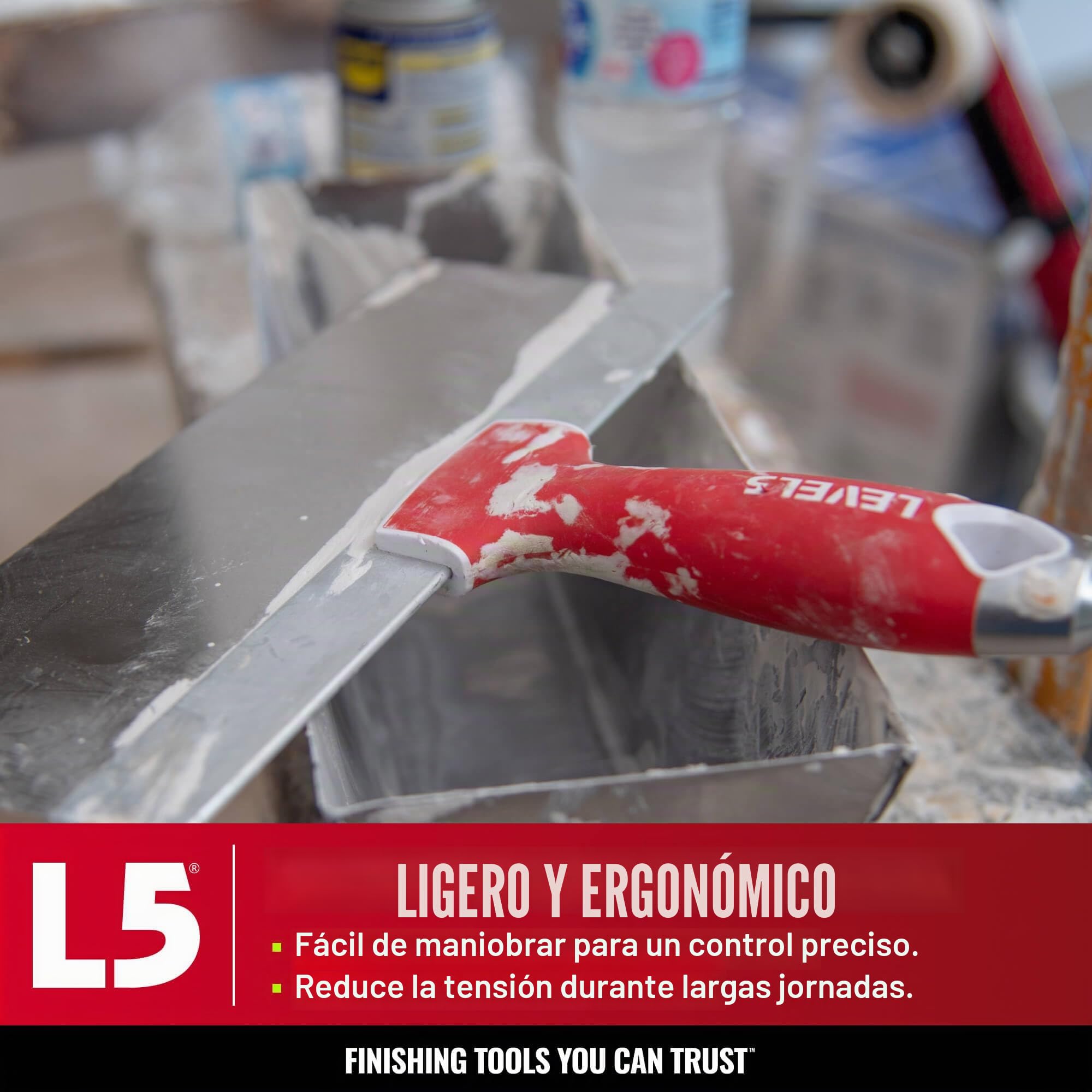 Espátulas L5, de acero inoxidable, con asas ergonómicas