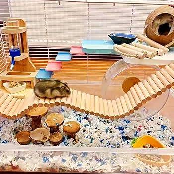 Amazon | MUYYIKA ハムスター はしご 階段 ステップ フェンス