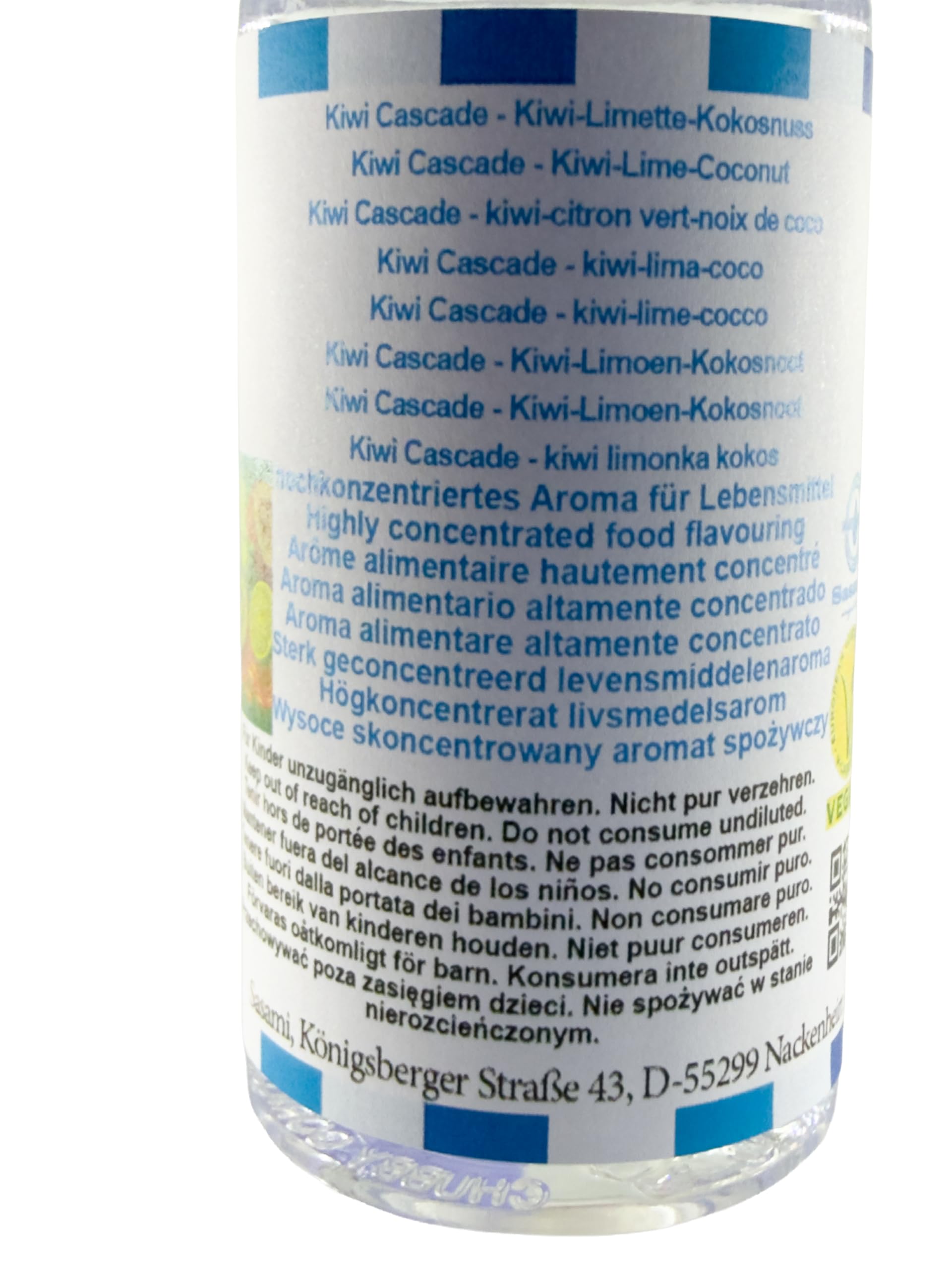 Kiwi Cascade - kiwi-lime-cocco aroma concentrato - vegano - Sasami - 100ml