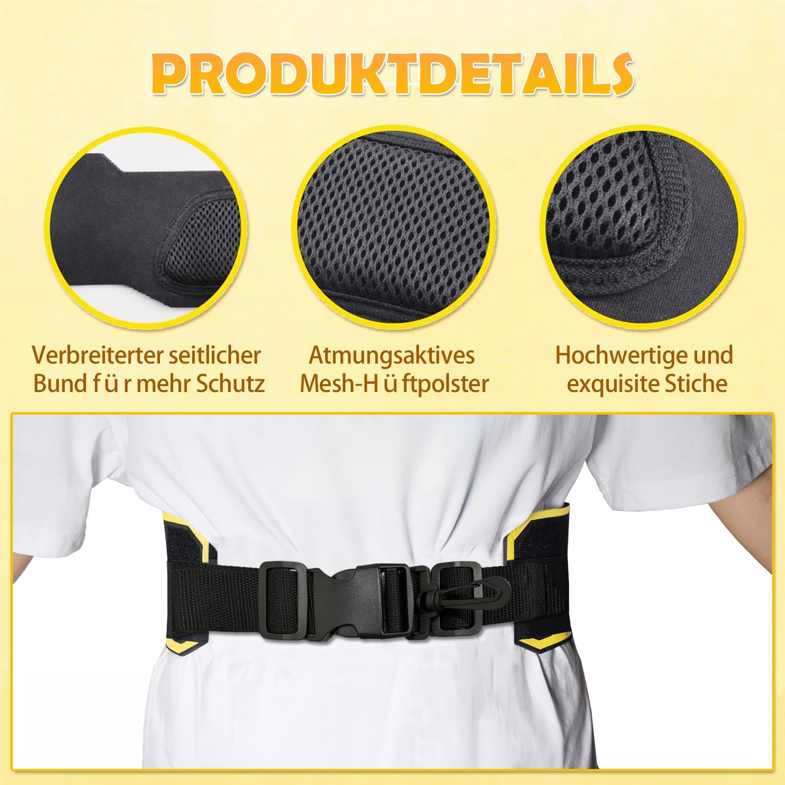 Ballon Football Entraînement Sportout - Ceinture élastique Ajustable - Protection Taille - Enfant/adulte