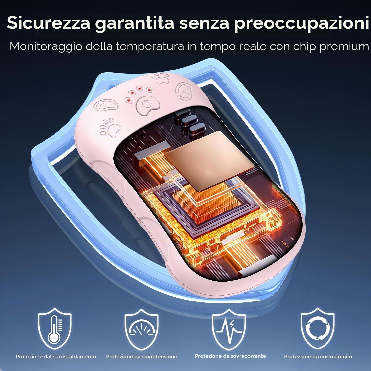 Scaldamani elettrici, set da 2 pezzi, batteria da 6000 mAh, scaldamani elettrici, riutilizzabili, ricaricabili, ideali per sport all'aria aperta, caccia, golf, campeggio, regalo caldo per donne,