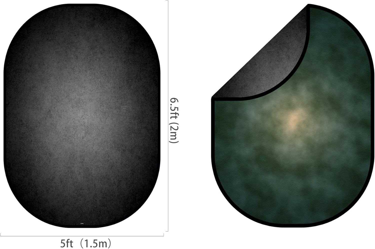 Hot Deals Kate 5x6.5ft Green/Black Portrait Double-Sided Backdrops Collapsible Pop up Twist Flex Background for Photography Product Deal Kate 5x6.5ft Green/Black Portrait Double-Sided Backdrops Collapsible Pop up Twist Flex Background for Photography