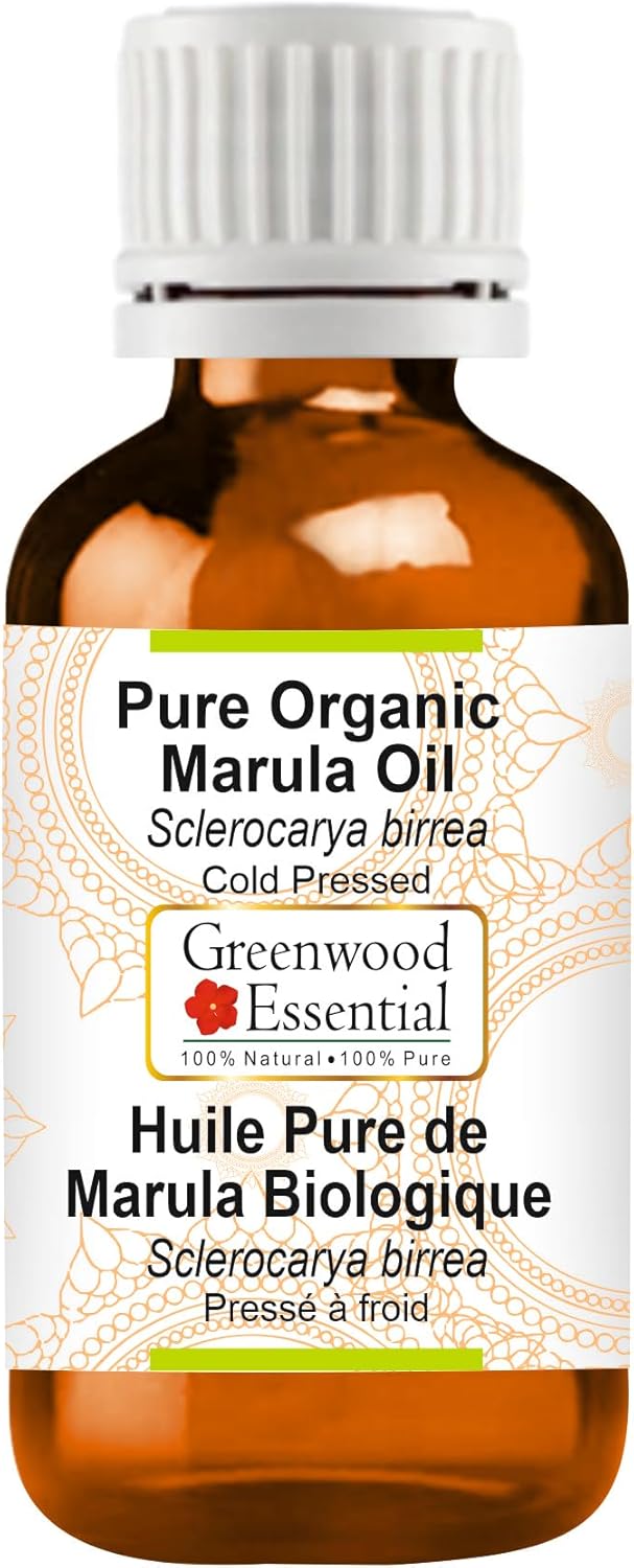 Greenwood Essential Pure Organic Marula Oil (Sclerocarya birrea) Cold Pressed 30ml (1oz)